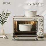 CAROTE 23pcs Pots and Pans Set Non Stick, Cookware Sets, Kitchen Set, Oven/Dishwasher/Fridge Safe, Space Saving Pots Set, Nonstick Set with Versatile Detachable Handle, Induction RV Set, Cream CAROTE