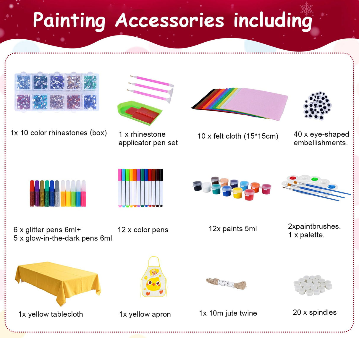 Timburst Wooden Crafts to Paint-Glow in The Dark, 20 Pcs Wood Slices, Wooden Painting Crafts for Kids, Kids Activities Creative Art Set for Birthday Christmas Timburst