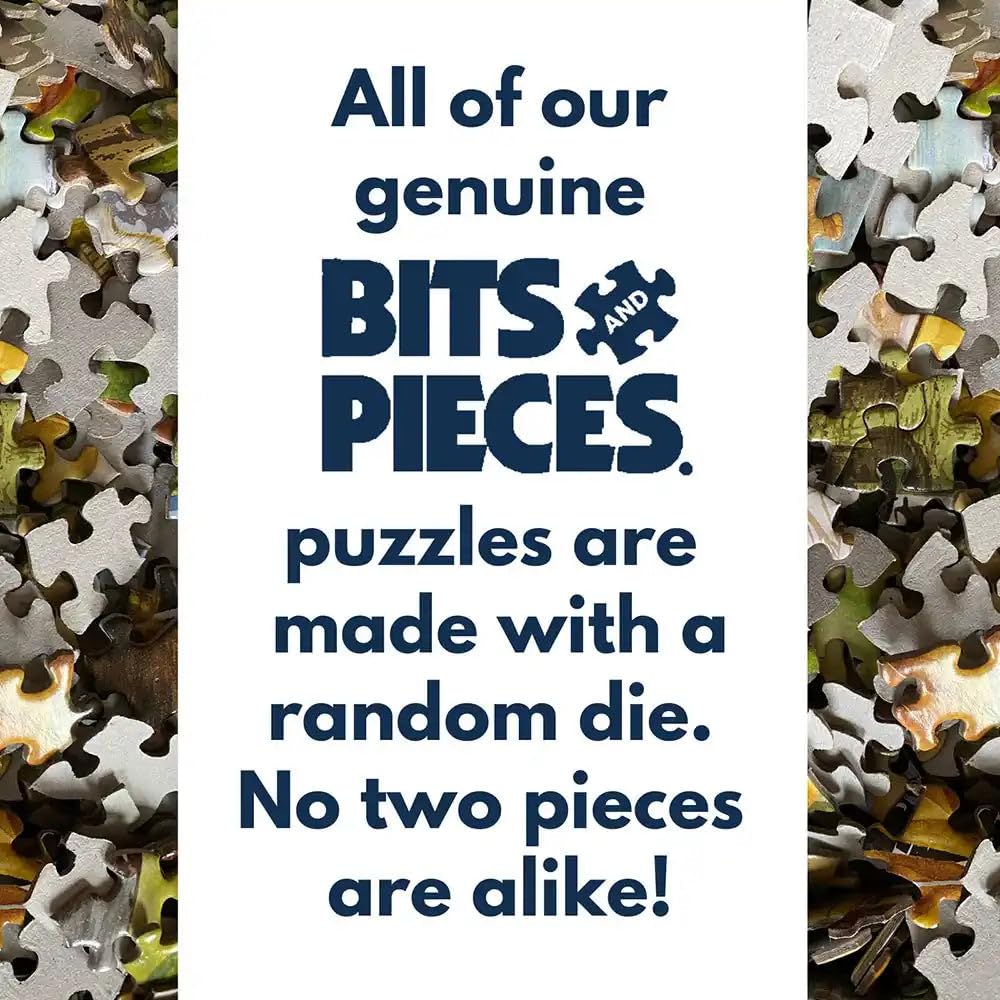 Bits and Pieces – 200 Piece Jigsaw Puzzle for Adults – Kitten & Puppy - Jigsaw Puzzle by Adrian Chesterman, Completed Puzzle Size: 15" x 19" Bits and Pieces