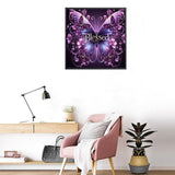 NWQZBYHT Butterfly Diamond Art Kits for Adults,Butterfly Flowers 5D Diamond Painting Kits for Beginner,DIY Round Full Drill Diamond Dots,Gem Art Kit for Adults Crafts Home Wall Decor 13.78x13.78 Inch NWQZBYHT