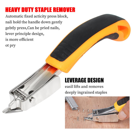 Heavy Duty Canvas Pliers and Staple Remover Set, Stainless Steel Anti-Corrosion Canvas Stretching Pliers Stretcher with Spring Return Handle 4-3/4" Wide Grip for Canvas Stretching Bars Oil Painting BDS-HOME