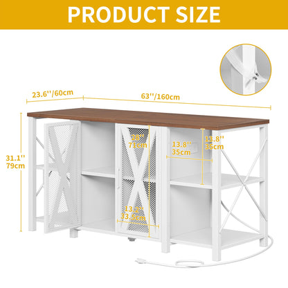 DWVO 75-120 Gallon Aquarium Stand with Power Outlet & LED Light, Cabinet for Accessories Storage - Heavy Duty Metal Fish Tank Stand Suitable for Turtle Tank, Reptile Terrarium, 2000LBS Capaci - WoodArtSupply