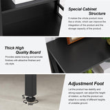 HOMISSUE Tall Bookshelf, 6-Tier Book Shelf, Rustic Wood Metal Bookshelves and Bookcases, Freestanding and Industrial Open Bookcase for Home Office, Living Room and Bedroom, Black HOMISSUE