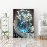 BOHADIY Rose Diamond Painting Kits for Adults-Flower Diamond Art Kits for Adults,Round 5D Floral Gem Art Kits for Adult DIY Crafts Kits Gift Home Wall Decor Gifts16x12inch BOHADIY