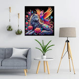 Lophomie Diamond Art Kits for Adults, 5D DIY Wolf Diamond Painting Kits for Adults Beginners, Diamond Dots Kits Gem Arts Crafts for Home Wall Decor 14x14 Inch Lophomie