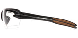 Carhartt Spokane Lightweight Half-Frame Safety Glasses, Black Frame, Clear Lens Carhartt