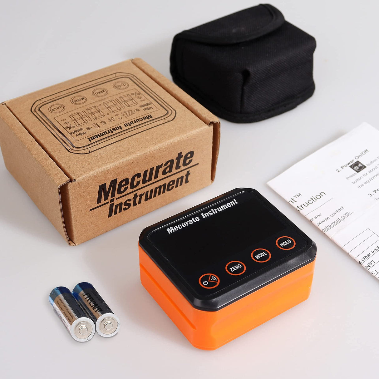 Mecurate Digital Angle Gauge and Protractor, Precise Measurement Digital Angle Finder tool with LCD and Backlight for Woodworking and Building Mecurate