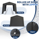 VONZOY Carport 10'×15' Heavy Duty,Car Canopy Portable Garage with Roll-up Zipper Door,Thick Shelter Storage Canopy Tent with All-Steel Metal Frame,Sunshade,Waterproof,for Car,Truck,SUV VONZOY