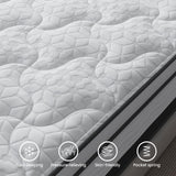 Maxzzz 12 inch King Hybrid Mattress in a Box, Cooling Gel Infused Memory Foam and Pocket Spring Mattress, Medium Firm, 76x80 inches Maxzzz