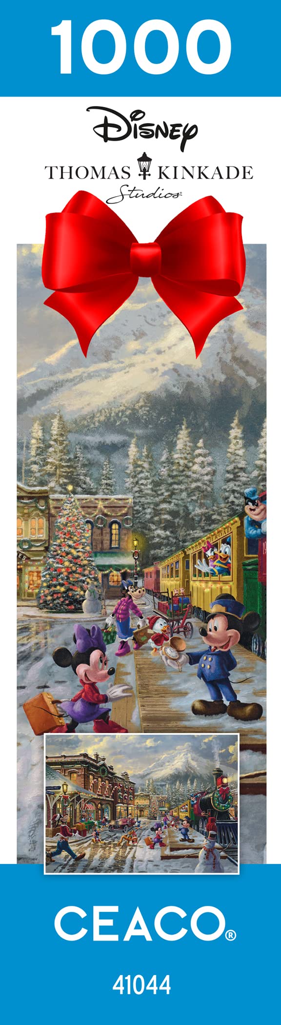 Ceaco - Thomas Kinkade - Disney - Holiday - Candy Cane Express - 1000 Piece Jigsaw Puzzle Ceaco