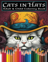 Cats In Hats Coloring Book WoodArtSupply