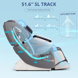 MYNTA 2025 4D Massage Chair for Full Body, Zero Gravity Recliner with 4D+2D Dual Mechanism, Waist & Shawl Heating with Extended SL-Track, Foot & Calf Massager, Music Sync with Hi-Fi Bluetooth Speaker MYNTA