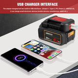 DKSIDKN 2 Pack USB Charger Adapter for Dewalt 20V Li-ion Battery with USB Output & Type-C Fast Charging Interface(Adapter Only) DKSIDKN