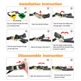 hooroor Ninja Warrior Obstacle Course for Kids and Adults - 66FT Slackline with Tree Climbing Rock Holds, Swing Seat, Monkey Bars, Ring Wheel, Rope Ladder - Outdoor Training Playset hooroor