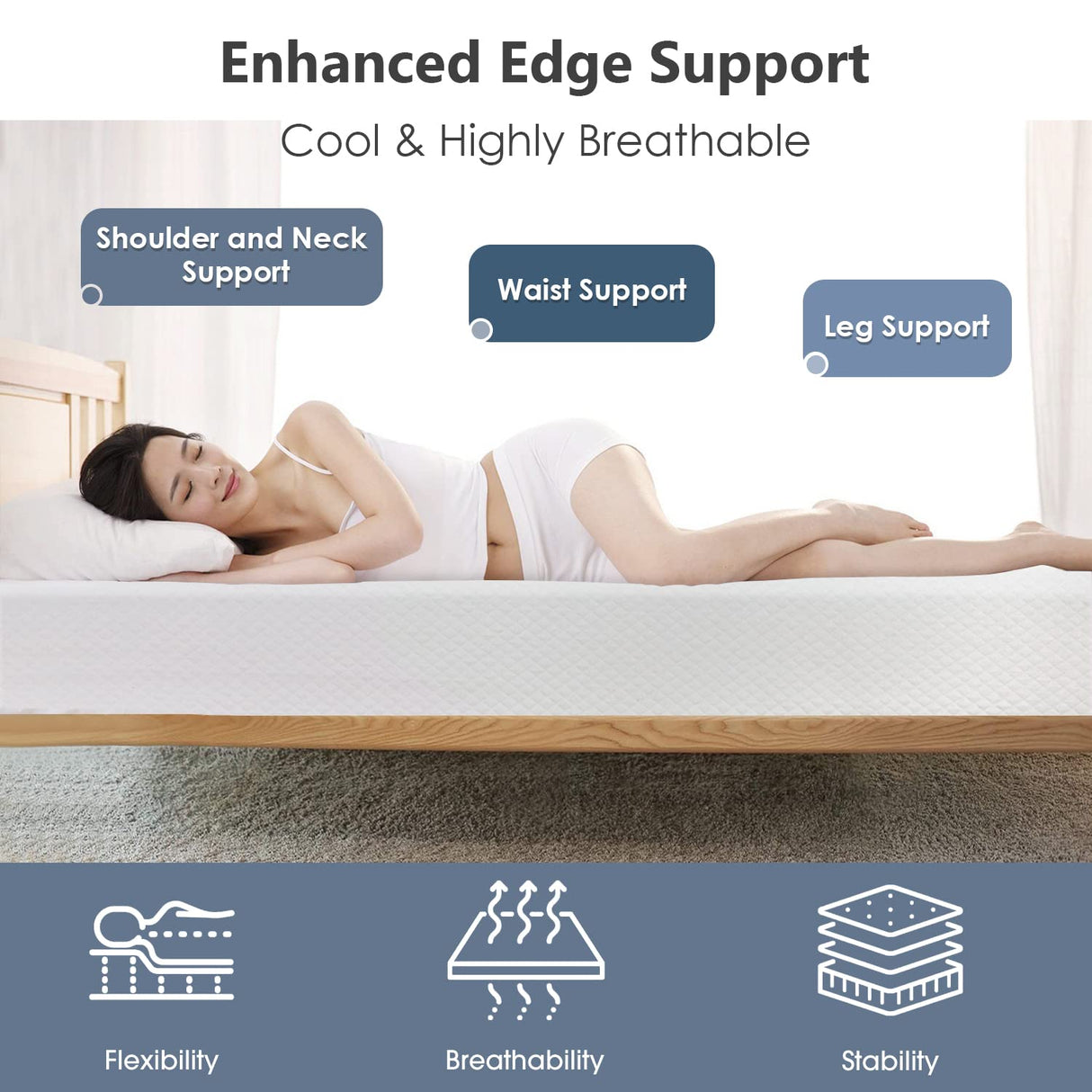 12 Inches Full Size Cooling-Gel Memory Foam Mattress Medium Firm Feel Memory Foam Mattress Bed in a Box Fiberglass Free CertiPUR-US Certified,Full PayLessHere