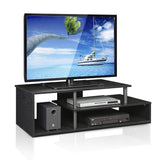 Furinno Econ Low Rise TV Stand, Black/Black Furinno