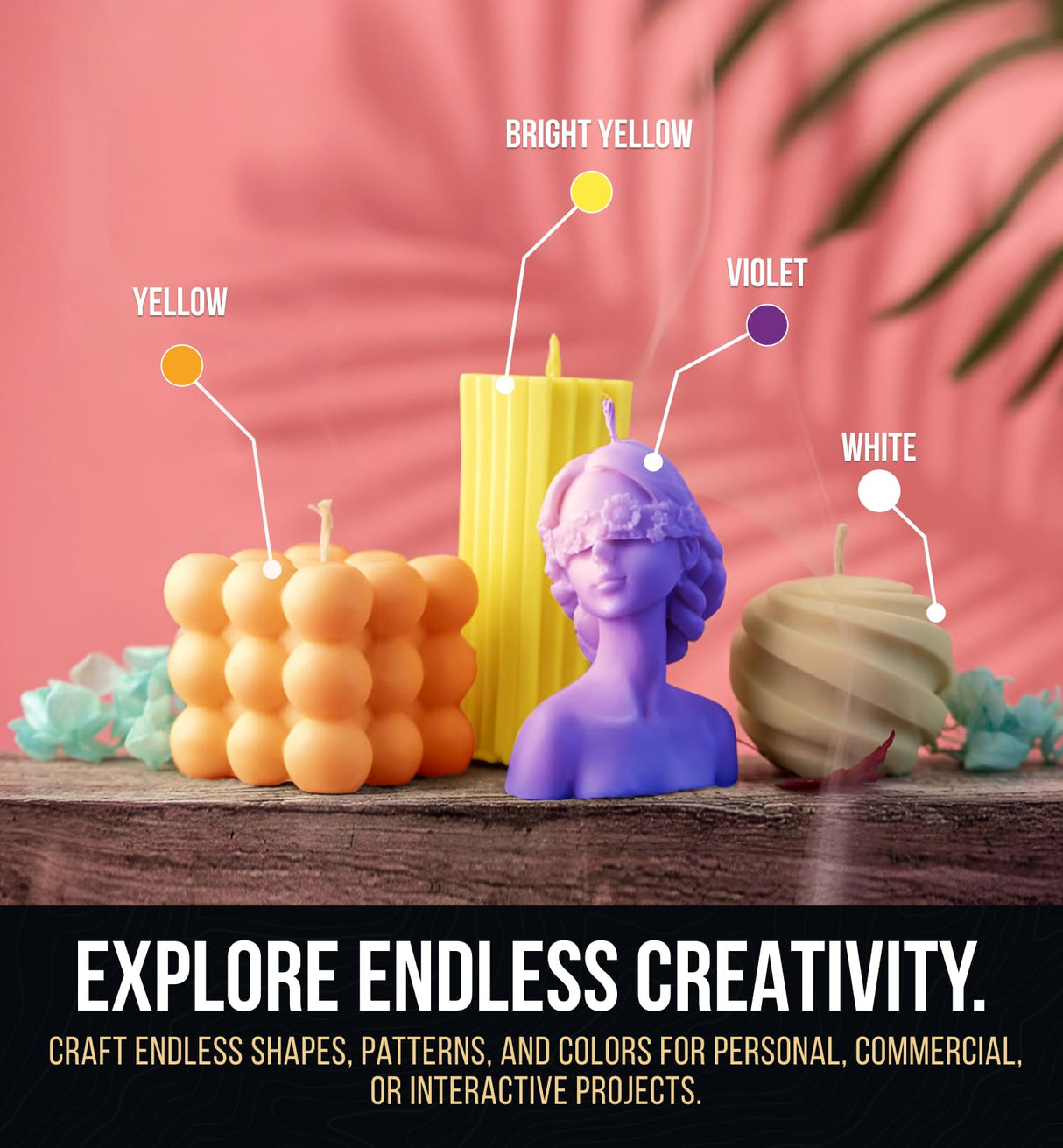 Candle Dye for Soy Wax Candle Making - 16 High-Concentration Colors - Mix to Create Endless Shades Craft911