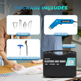 Bonoutil Hot Knife Fabric Rope Cutter 100W Styrofoam Cutter Foam Cutting 4 Blades Electric Heat Knife for Foam Cutting, Cloth, Canvas, Webbing, Rope, Cord Bonoutil