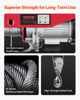 VEVOR Electric Hoist, 1760 lbs 120V Electric Winch with 328 ft Wireless Remote Control, 40 ft Single Cable Lifting Height, Single/Double Slings, Emergency Stop, Lift Hoist for Garage Warehouse Factory VEVOR