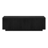 Henn&Hart 48" Wide Rectangular Coffee Table in Black Grain Henn&Hart