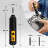 Mini Cordless Electric Screwdriver,Rechargeable, Can Rotate Clockwise Or Counterclockwise,With A Button Control And Ultra Long Battery Life,10 Bits&2 Extended Bits, USB Cable, Magnetic Hex Chuck Julixin