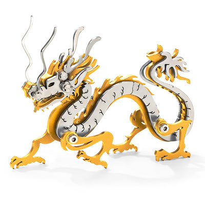 3D Metal Puzzles for Adults, Adult Metal Puzzle Model Kits, Gold Dragon Mechanical 3D Puzzle Stainless for Adults DIY Gifts for Men Women Home Decor Art Craft Gifts Toys(Zodiac Sign).