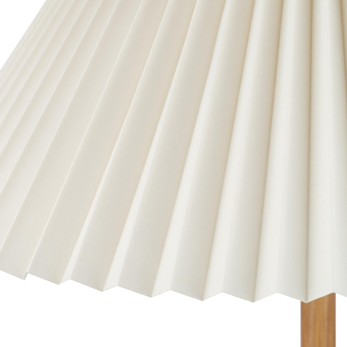 Globe Electric 61000053 62" Floor Lamp, Wood Toned, Pleated Fabric Shade, Flat Base, Pull Chain Switch on Socket, Reading Lamp, Home Office Accessories, Living Room Décor Globe Electric