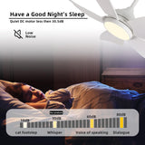36 inch Ceiling Fan with Light and Remote Control,White 5 Blade Modern Ceiling Fans for Living Room Bedroom Farmhouse indoor, Quick-Install,Reversible DC Motor, Dimmable, 6 Airflow & 3 Light Colors natawinnd