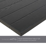 Grand patio 10-Piece Patio Dining Set for 8, 8 E-Coated Outdoor Dining Set Swivel Patio Dining Chairs with Olefin Cushions & 2 Rectangular Faux Woodgrain Table with 1.5”Market Umbrella Hole Grand patio