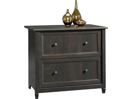 Sauder Edge Water Lateral File, L: 33.31" x W: 23.47" x H: 29.37, Estate Black finish Sauder