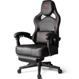 VITESSE Big and Tall Gaming Chair 400lb Weight Capacity with Footrest, Ergonomic Video Game Chair for Adults with Oversized Headrest and Lumbar Pillow, Computer Chair Gaming for Office VITESSE