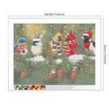 Stalente Diamond Painting Kits for Adults, Diamond Painting Christmas, Diamond Art Birds, DIY 5D Round Full Drill Diamond Art Kits for Home Decor 13.7X17.7in Stalente