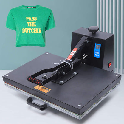 LIYUANJUN 16" x 24" Heat Press Machine, Auto Open Clamshell Heat Presser Temperature Range 0-482° F for Clothes T-Shirt Hat Wallet Sublimation Printer Transfer 110V 2800W - WoodArtSupply