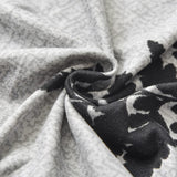 CHNSHOME Recliner Chair Covers, 4-Piece Stretchy Slipcover with Remote Control Pocket, Black and White Leaves Pattern, Traditional Style CHNSHOME