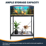 Fish Tank Stand: The Perfect 10 Gallon Metal Aquarium Stand Measuring 22.8" W x 10.6" D x 31.3" H to Fit Your Aquatic Display Needs. tongmo