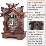 Kendal Large Tabletop Handcrafted Wood Cuckoo Clock House Home Decor with Singing Bird & Black Forest Bird Decoration MX23-2 Kendal