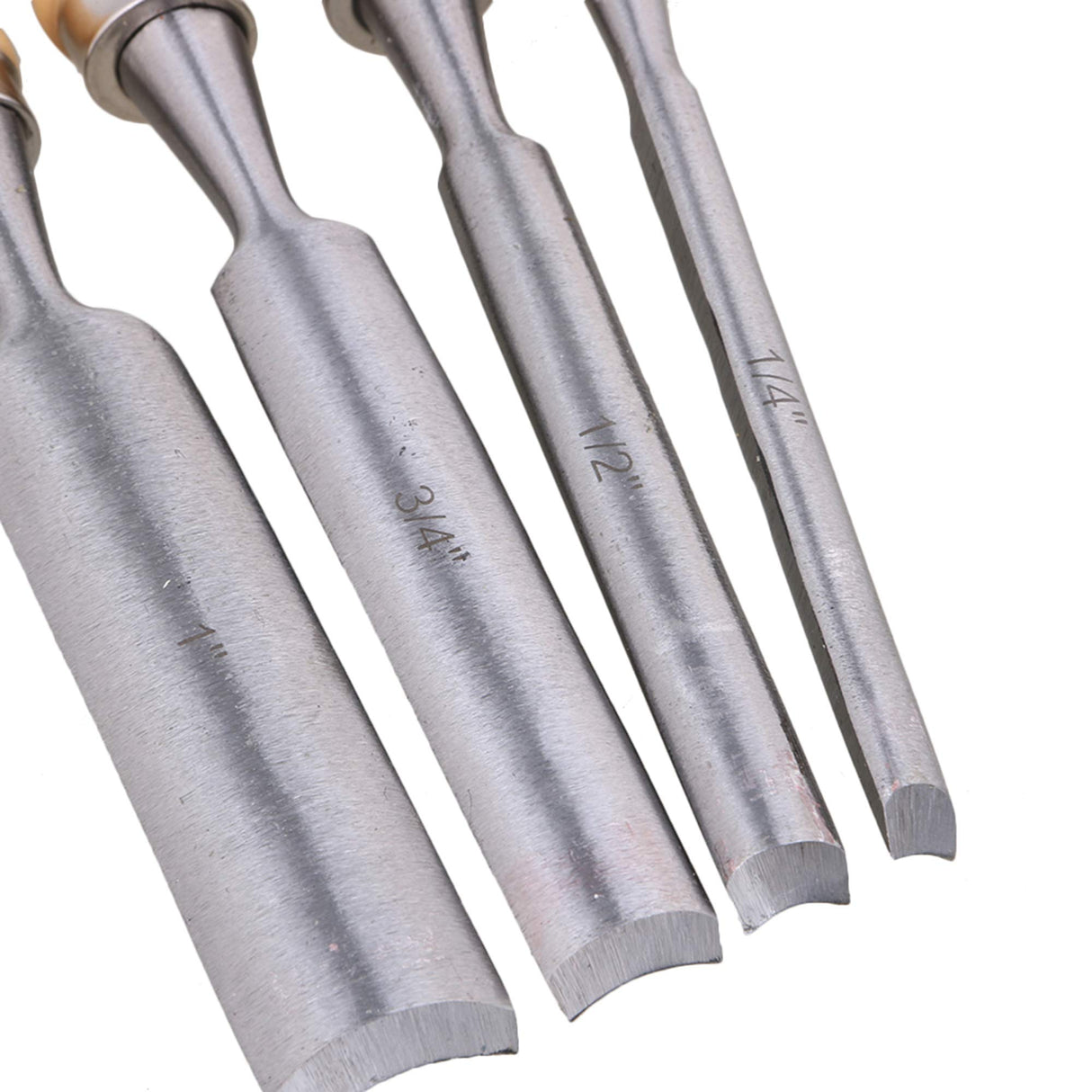 Semicircle Chisel Inner Edge Woodworking Gouge for Carpenter Wood Hand Chisel Tool Pack of 4 Etfbuy