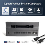 ORGBRO USB Shipping Label Printer, 4x6 Thermal Label Printer for Small Business, High Speed Sticker Printer for Commercial Grade Shipping Packages, Used for Amazon, Ebay, Shopify, USPS, Black ORGBRO