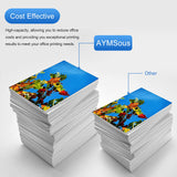 AYMSous Black Ink Universal Refill Ink Kit Dye Ink 250ml Work for Canon HP Epsn Brother Injet Printers Refillable Cartridge CISS CIS System (9 oz) with Syringe&Glove AYMSous