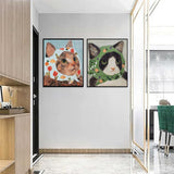 hyzsj 6 Pack 5D Diamond Painting Kits for Adults Beginners,DIY Round Full Drill Diamond Art Kits Cartoon Cat,Paint by Diamonds Gem Art Crystal Easy,Animal Home Wall Decor 12x16 Inch hyzsj