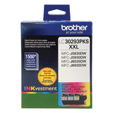 Brother LC3029 Color C/M/Y Ink Cartridges (LC30293PKS), Super High Yield, 3/Pack,Cyan/magenta/yellow Brother