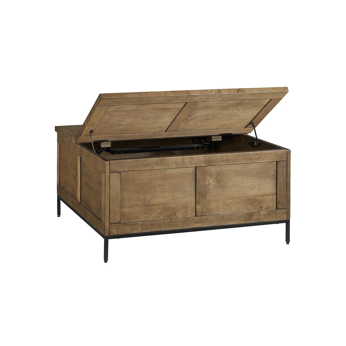 Signature Design by Ashley Torlanta Casual Lift-Top Coffee Table with Hinged Design and Storage, Light Brown & Black Signature Design by Ashley