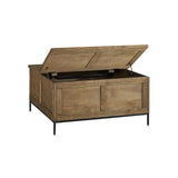 Signature Design by Ashley Torlanta Casual Lift-Top Coffee Table with Hinged Design and Storage, Light Brown & Black Signature Design by Ashley