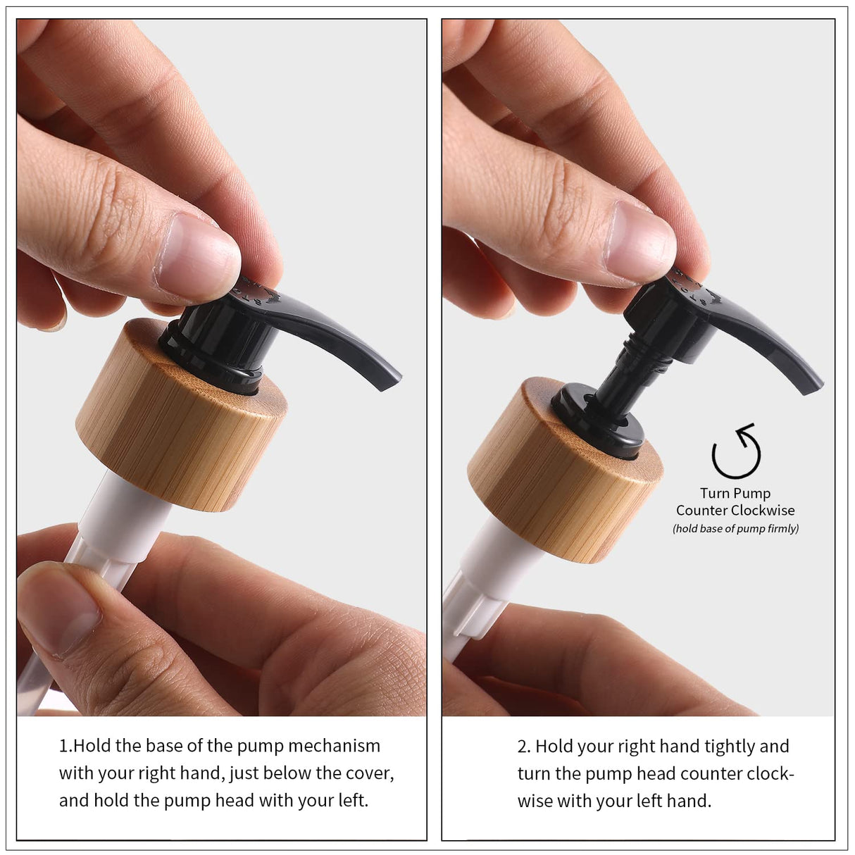 MOMEEMO Glass Soap Dispenser Set, Contains Hand Soap Dispenser and Dish Soap Dispenser, Suitable for Black and White Kitchen Decor. (Black & White) MOMEEMO