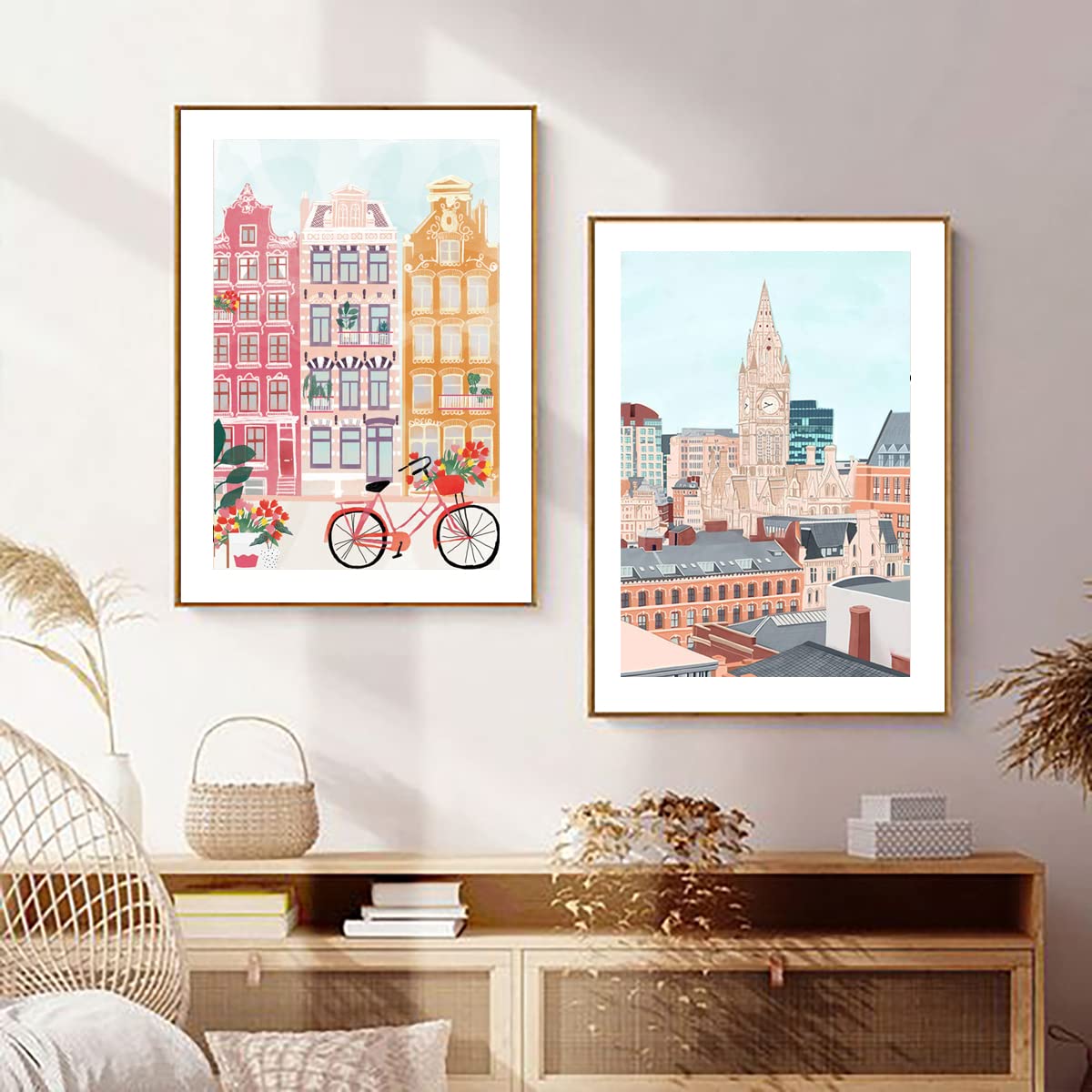 LIULIMI DIY 5D World Landscape Diamond Painting Kit, Diamond Art Kit, Round Diamond Art Full Diamond Cartoon Style 12 X 16 in (Romantic Castle) LIULIMI