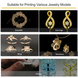 Reprapper Casting 3D Printer Resin, Castable 1kg 3D Printing, Easy to Print and Use, High Resolution 405nm Photopolymer 3D Resin for Jewelry, Bracelets and Metal Parts, Clear Yellow RepRapper