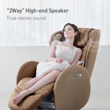 Nouhaus Luna Heated Massage Chair,Full Body Massaging Zero-Gravity Leisure Recliner with Low-Noise 3D Massage and Dual Sound Systems Modern Massage Chairs (Dark Caramel) Nouhaus
