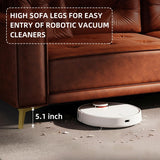 Skipity Sigmo 92" King Pull Out Sofa Bed, PU Leather Convertible Sleeper Couch with Tufted Design, Oversized 4-Seater Modern Mid Century Sectional Couch for Living Room, Small Spaces, Light Brown Skipity Sigmo