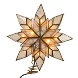 Kurt Adler 8.5-Inch Capiz Star Tree Topper with 10 Clear Lights and 1 Spare Bulb Kurt S. Adler
