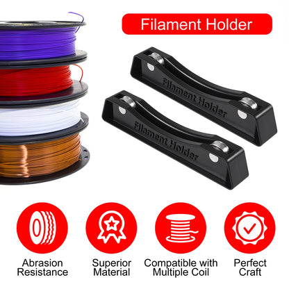 ACEIRMC 8pcs 3D Printer Filament Spool Holder Stand Metal Bearing Design Compatible with All Filament Types for PLA/ABS/TPU and Other Printing Materials (4 set) - WoodArtSupply